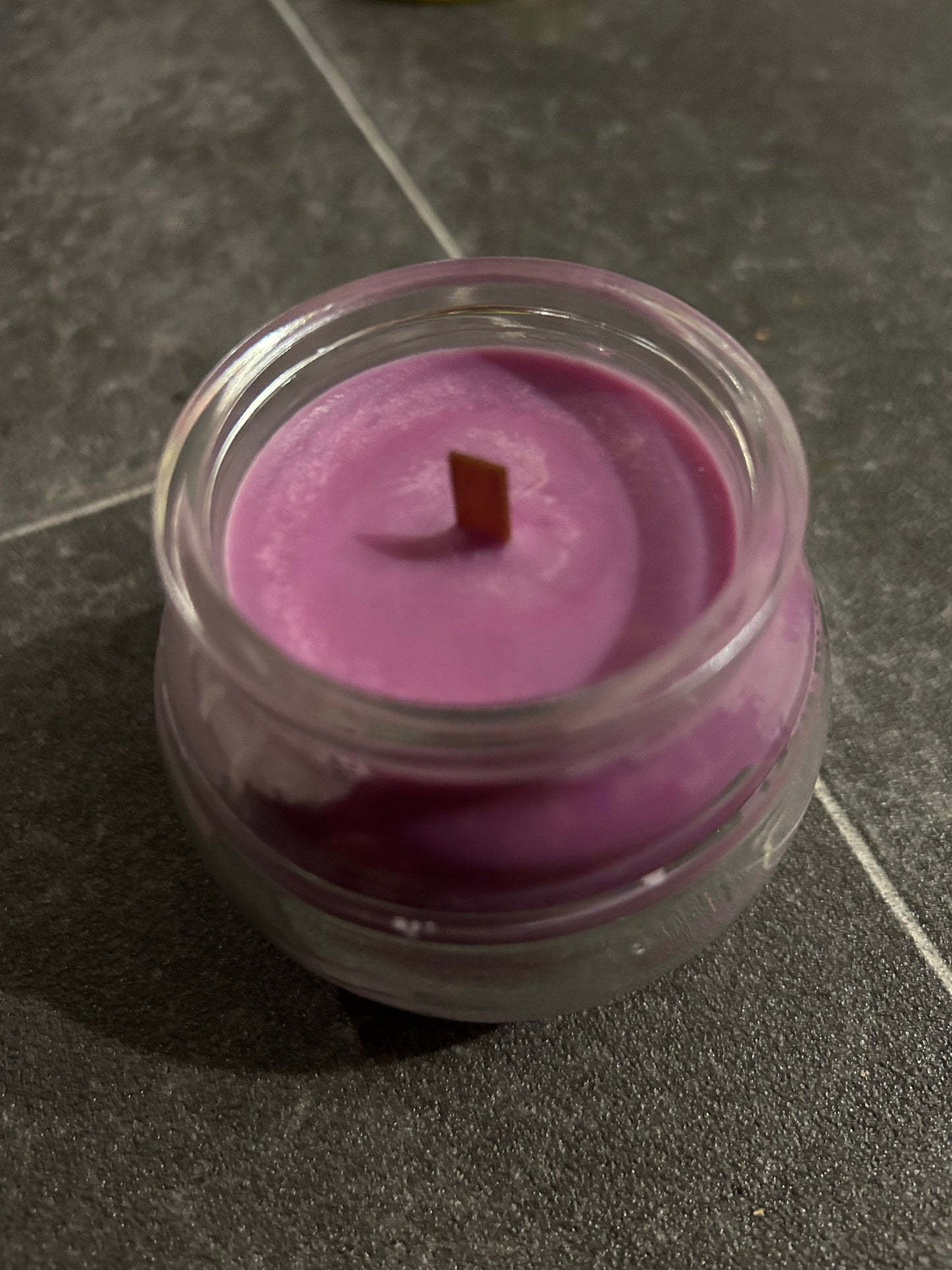 Duftkerze - Marzipan Duft - mit Farbauswahl - im Glas