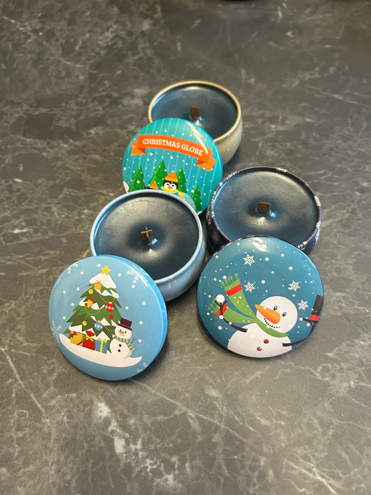 Weihnachtskerze in Dose
